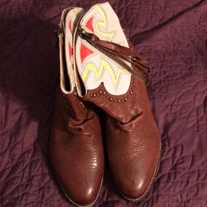 New Sam Edelman cowboy ankle bootie